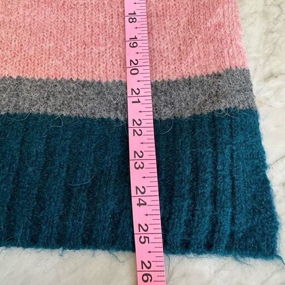 Lou & Grey Loft Women's Striped Plushfuzz Sweater size S alpaca/wool blend - Picture 10 of 10